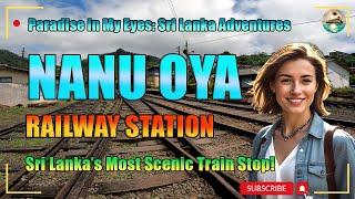 Exploring Nanu Oya Railway Station | A Scenic Gateway to Sri Lanka's Hill Country