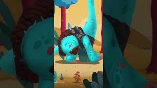 Тирекс брахио стего и ромба игра Dino bash #shorts #динозавры