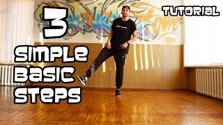 3 BASIC HIP HOP DANCE STEPS. TUTORIAL FOR BEGINNERS.