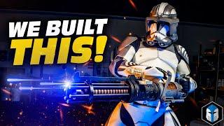 Building a Real Z6 Rotary Cannon from Star Wars – It Lights Up, Spins & Roars!