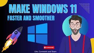 How to Make Windows 11 Faster and Smoother New Free || 2024 ||