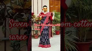 Seventy handloom cotton saree  ️ #shortsvideo #manorama#handloom