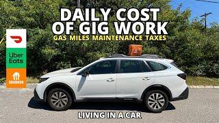 Day in the Life of a Car Dwelling Gig Worker || Profit and Loss Breakdown