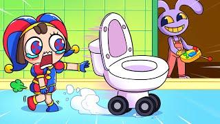 Pomni: Jax, Please Stop The Toilet! | The Amazing DIGITAL CIRCUS Animation | Sky Toons