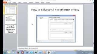 How to Solve gns3 nio ethernet empty