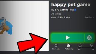 I PLAYED HAPPY PET GAME...