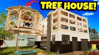 Our YouTube Studio Now Has a TREE HOUSE?! (House Flipper 2)