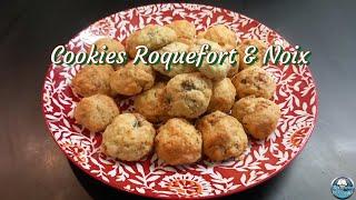 Recette COOKIES salés au ROQUEFORT et NOIX 