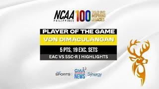 Player of the Game - Von Dimaculangan vs. EAC (Women's Volleyball) | NCAA Season 100