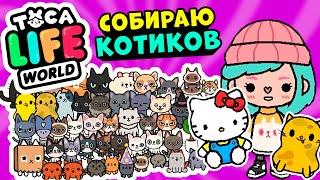 СОБИРАЮ ВСЕХ КОТИКОВ в Тока Бока  ► Toca Life world