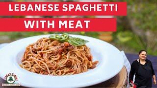 How to make Lebanese spaghetti and meat