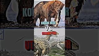 Kodiak Bear VS Utahraptor #utahraptor #grizzlybear #dinosaur #trending #youtubeshorts #shorts #trend