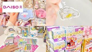  Sanrio DAISO Haul!!! DIY Cinnamoroll keychain + shopping unboxing vlog ️