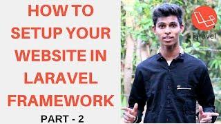 How to setup your website in laravel framework | How to install theme into laravel