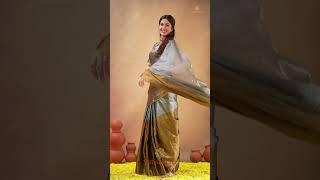 Regal Split Elegance Handloom Tissue Cotton Saree #sutisancha