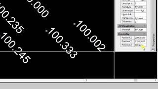 2D Text Value Convert into 3D Points Z Position in Auto CAD
