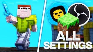 Dewier's FULL Settings Release! (Minecraft, Badlion, OBS)