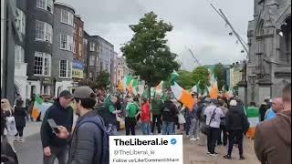 Cork protest against mass migration in Ireland