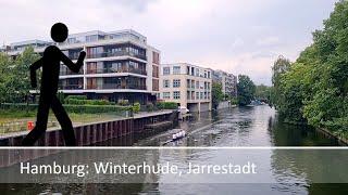 Der Geher in Hamburg: Winterhude, Jarrestadt