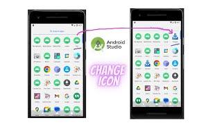 How to change android app icon and App Name in Android Studio || Change Logo Android Studio