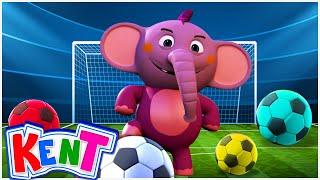 Kent The Elephant | Learn with Soccer Balls | Preschool Videos for Kids