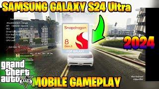 GTA 5 Gameplay Test On The Samsung Galaxy S24 Ultra 8GEN3 | MAX GRAPHICS 60FPS | Horizon Emu | 2024