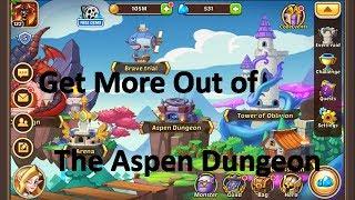 Idle Heroes Dungeon Dive - 3 Quick Tips to Get More Out of the Aspen Dungeon