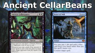 FORCE OF WILL, TAKE 5!  Ancient CellarBeans (BUG Ancient Cellarspawn Up the Beanstalk- Legacy MTG)