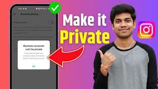 Instagram Business Account Ko Private Kaise Kare | Business Account Ko Private Kaise Kare