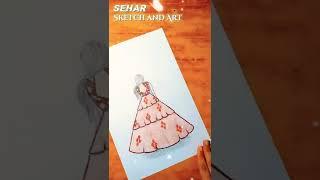 How to Draw Girl with Beautiful Traditional Dress #shorts #pencilsketch #howtodraw #sehar