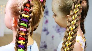 2 ways to style your ponytail! Bright summer braids for girls!