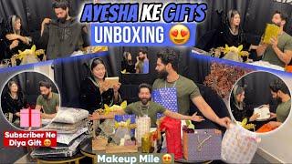 Ayesha Ke Birthday Gifts Unboxing | Abresh Ke Paise Bach Gaye | Zeeshan & Abresh