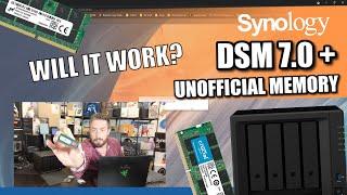 Synology DSM 7 - Unofficial Memory Installation Test