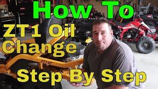 Cub Cadet ZT1, How to change the oil,  Step By Step