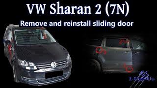 VW Sharan 2, Seat Alhambra 2 (7N), Remove and reinstall sliding door