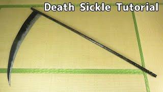 Death sickle Tutotiral with Template - How to make cosplay scythe