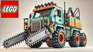 LEGO Monster Truck with Saw Blade  Lego Auto Tech