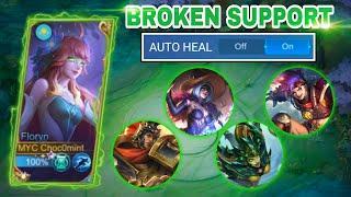 FLORYN IS BROKEN SUPPORT UNDERRATED HERO!! | FLORYN BEST BUILD 2023 | MOBILE LEGENDS