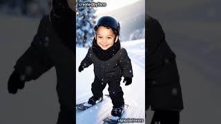 ski time with Abang levian #leslar #lestikejora #rizkybillar #baby
