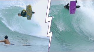 JEFF HUBBARD VS JACOB ROMERO AT THE HARBOUR // WHO DID IT BEST?  #bodyboarding