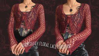 floral crochet cardigan tutorial - beginner friendly tutorial
