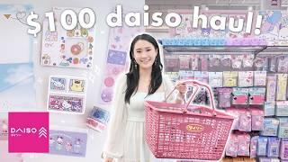 DAISO shop with me + huge haul!  Sanrio, stationery, and more~