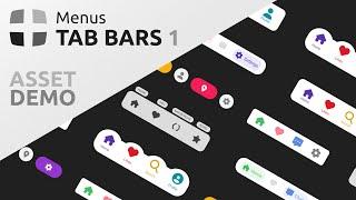 Menus - Tab Bars 1 - Doozy UI - Asset Demo