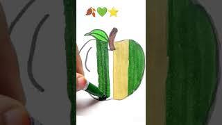 Easy colourful drawing ⭐#satisfying #viralvideo #short #art #colouring #drawing
