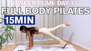 FULL BODY PILATES WORKOUT || SCULPT AN HOURGLASS BODY || 15 MINS