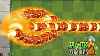 PvZ 2 Fusion - Threepeater with Projectile Pult Plant & Other Plant can Defeat Zombot