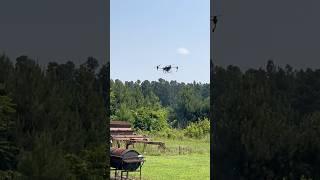 Huge drone spraying pine trees #logging #tree #trees #pine #drone #loggingmachines #sprayers