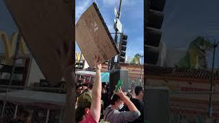 Free Palestine Activists outside the Academy Awards