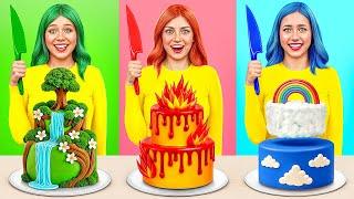 Four Elements Cooking Challenge | Fire Girl, Water Girl, Air Girl and Earth Girl Multi DO Girls