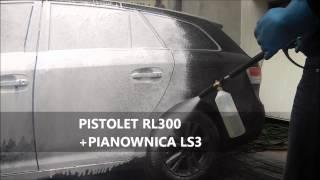 pianowanie pianowe mycie pianownica LS3, pistolet RL300, pompa wysokociśnieniowa tankwashpl